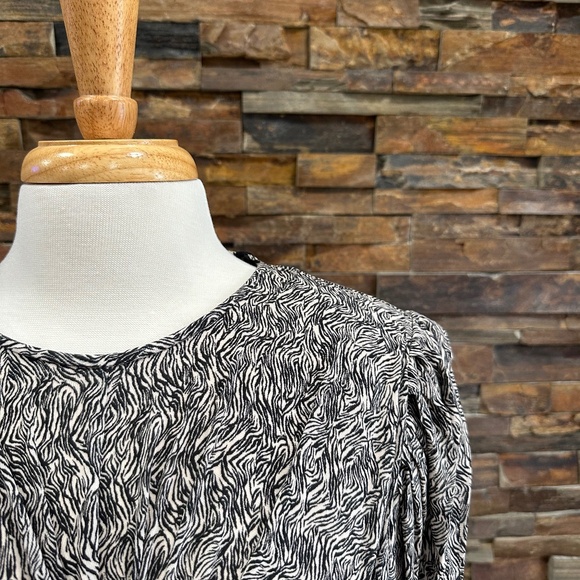 ISABEL MARANT Wrap-Effect Printed Mini Dress Size 38 - Picture 5 of 16